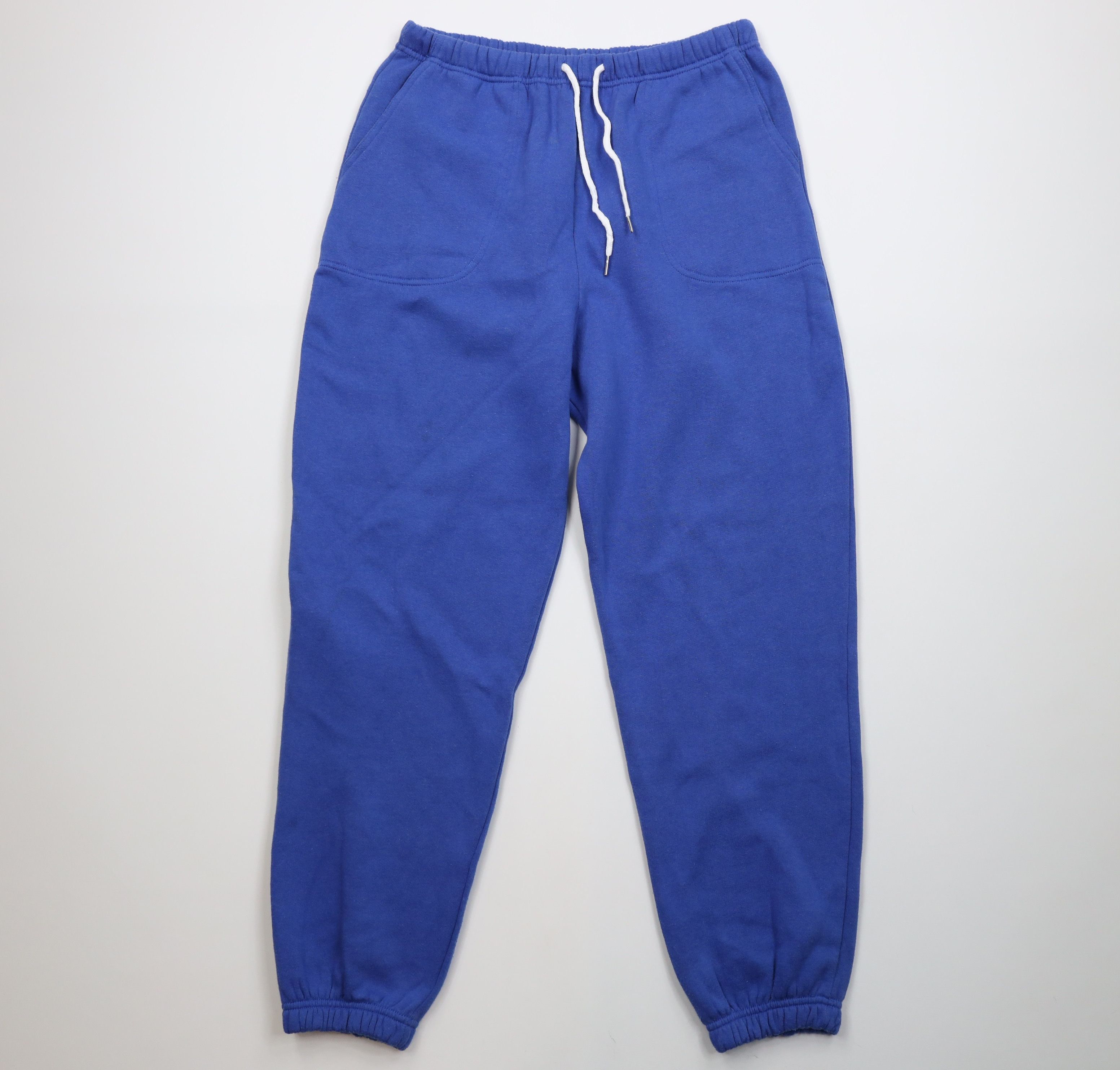 Express Vintage 90s Express Cuffed Sweatpants Joggers Royal Blue Size 29" - 1 Thumbnail