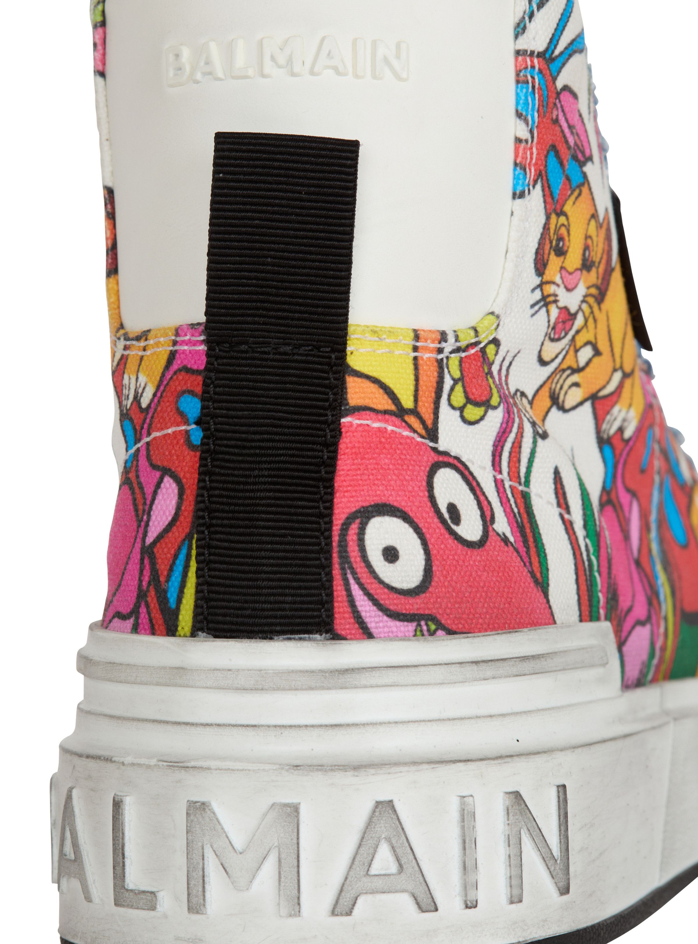 Balmain o1s1wg110925 X Disney High Top Sneakers in Multicolor Size US 10 / IT 40 - 8 Thumbnail
