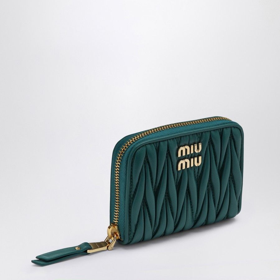 Miu Miu o1d2blof0924 Size: OS / Wallet in Green Size ONE SIZE - 1 Thumbnail