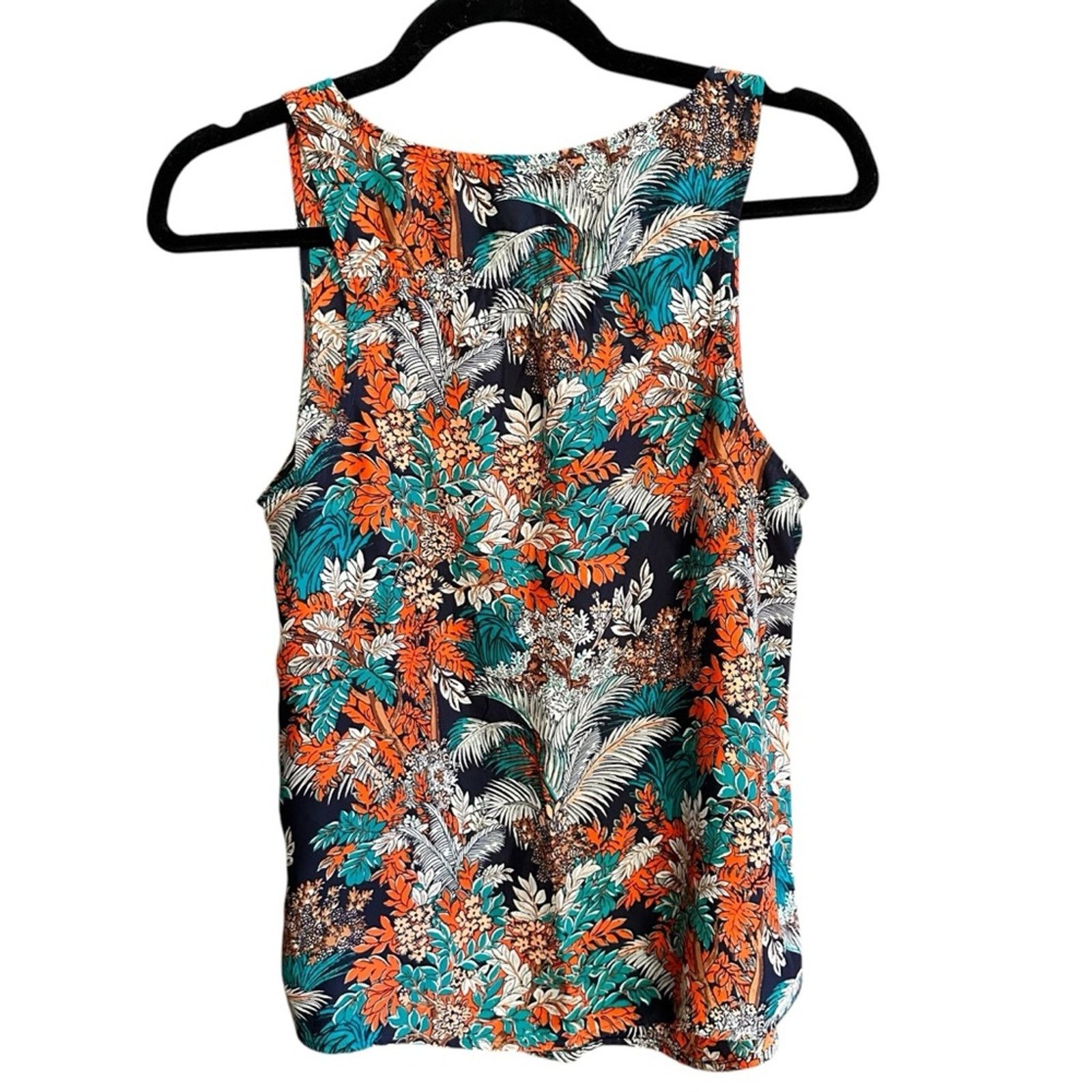 Lucky Brand Lucky Brand “Presley Jungle Royal” Silk Floral Tank Size S / US 4 / IT 40 - 4 Thumbnail