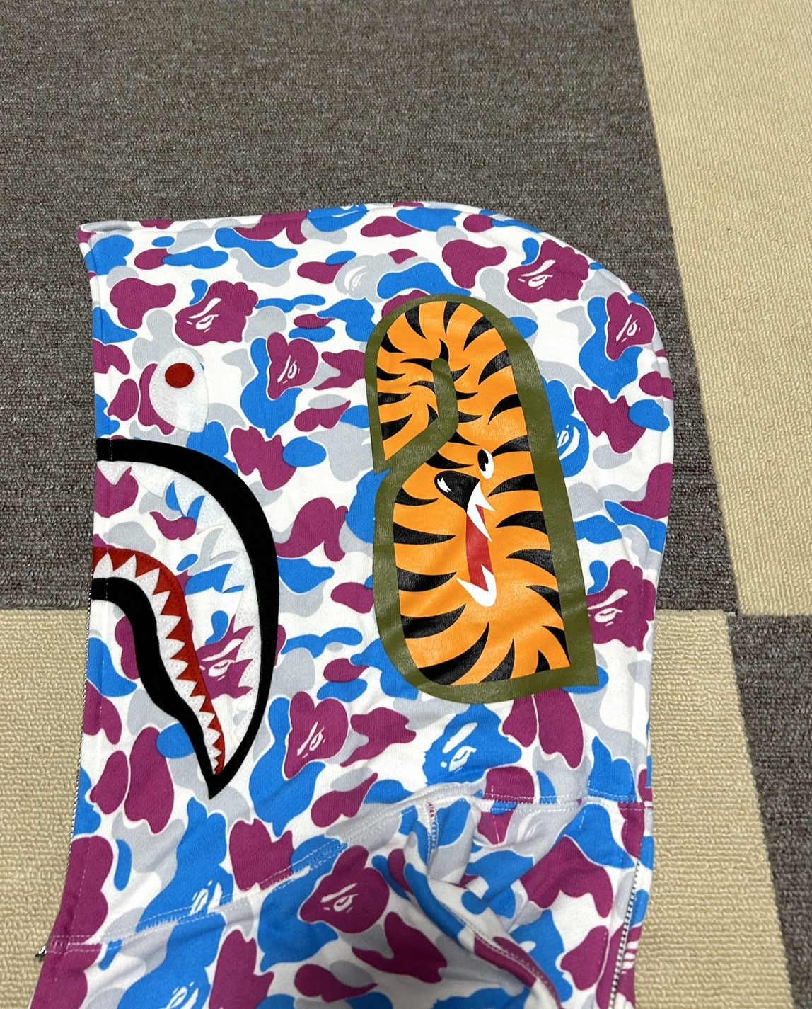 Bape Bape Yokohama Limited Color Camo Shark Zip Hoodie Size US XL / EU 56 / 4 - 6 Thumbnail