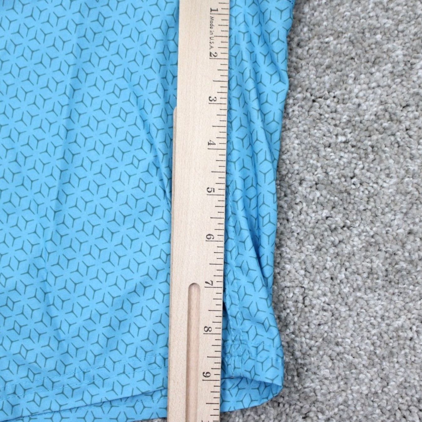 Spyder Spyder Swim Trunks Men Large Blue Geometric Quick Dry Board Shorts 9" inseam Size US 33 - 5 Thumbnail