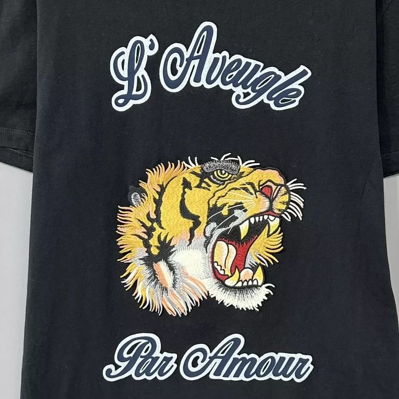 Gucci Gucci Tiger head embroidered short sleeves 2502-Nextarrow Size US S / EU 44-46 / 1 - 6 Thumbnail