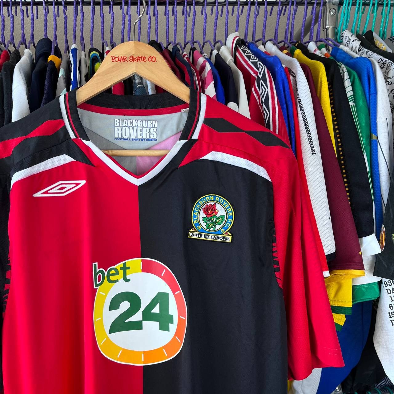 Umbro Umbro Blackburn Rovers FC 2007/2008 Football Soccer Jersey Size US XL / EU 56 / 4 - 2 Thumbnail