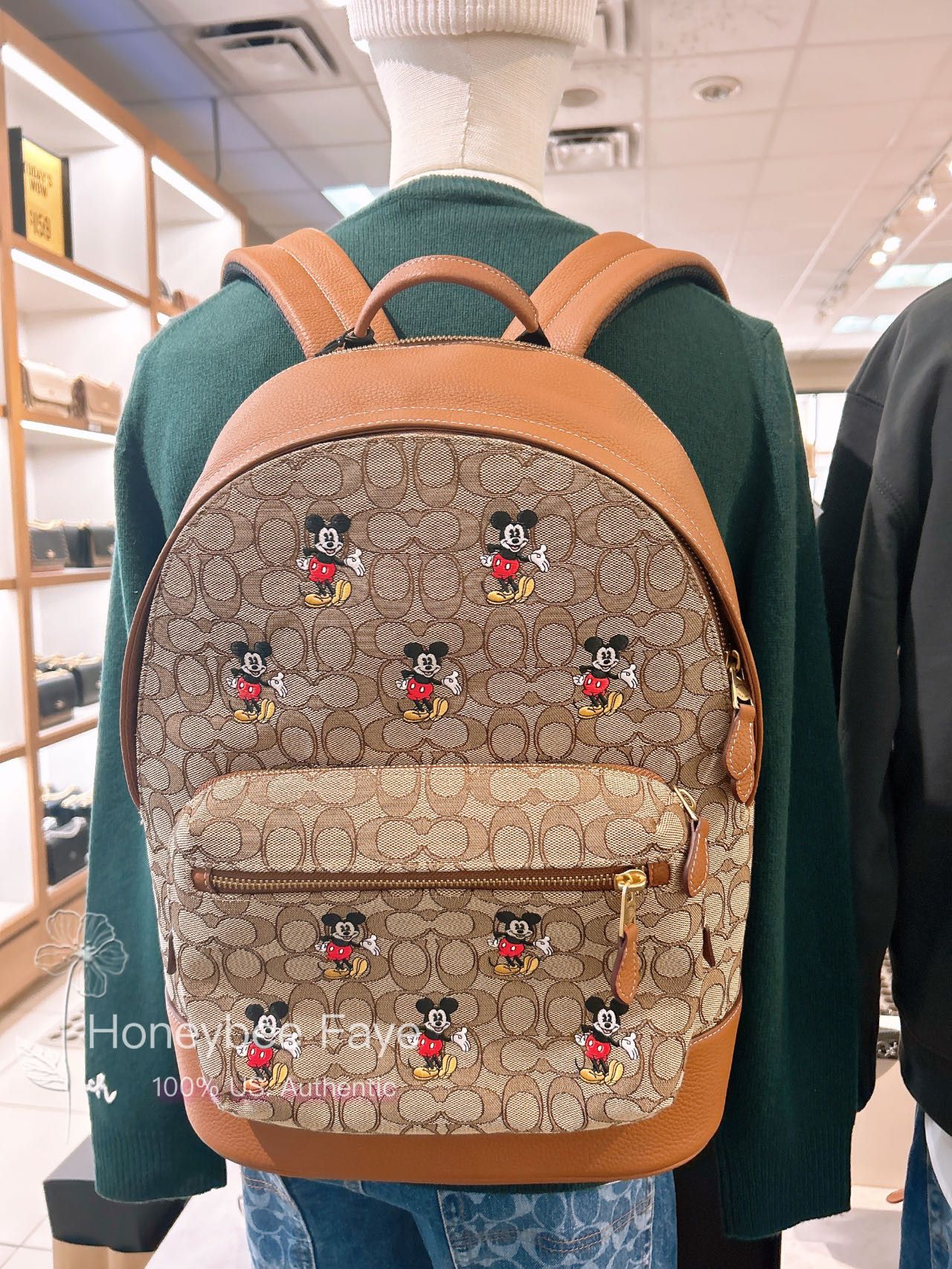 Coach Mickey Mouse Backpack Coach Mickey Mouse large backpack | Mercari main image 2