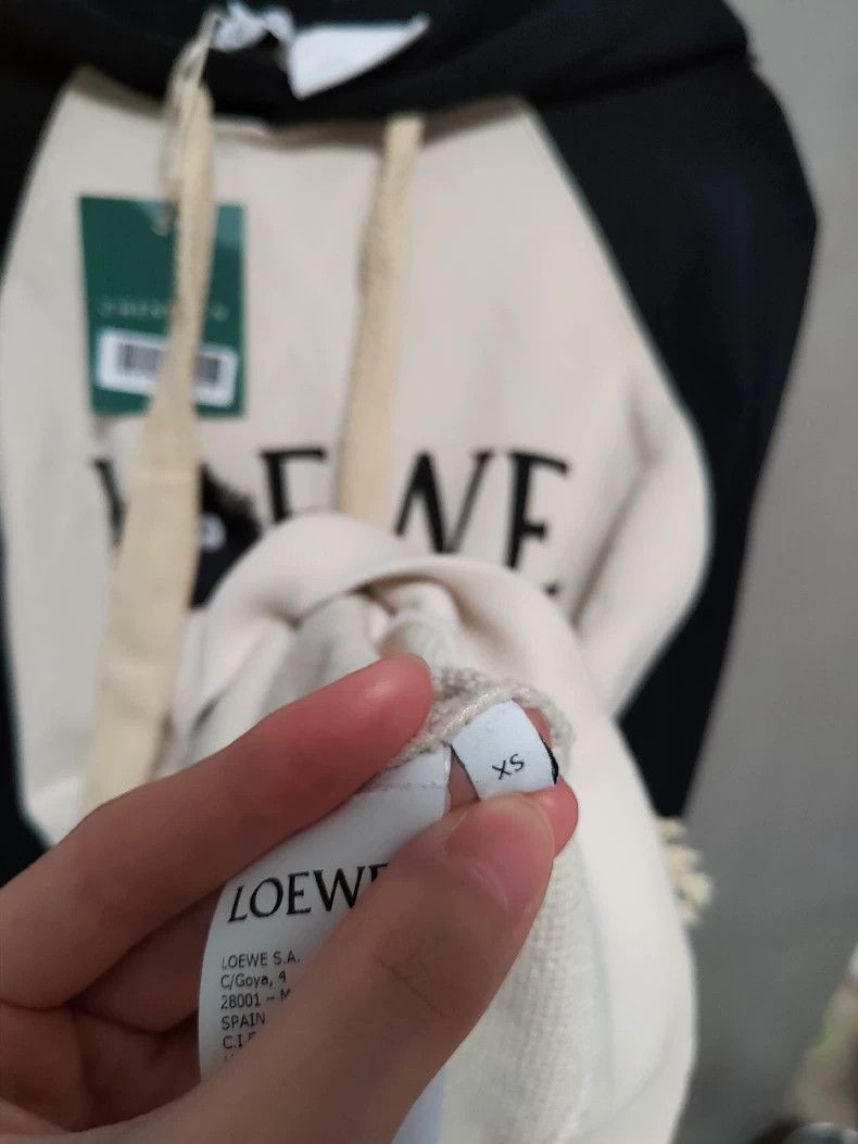 Loewe LOEWE Black Fuzzy Hooded Sweatshirt Size US XS / EU 42 / 0 - 5 Thumbnail