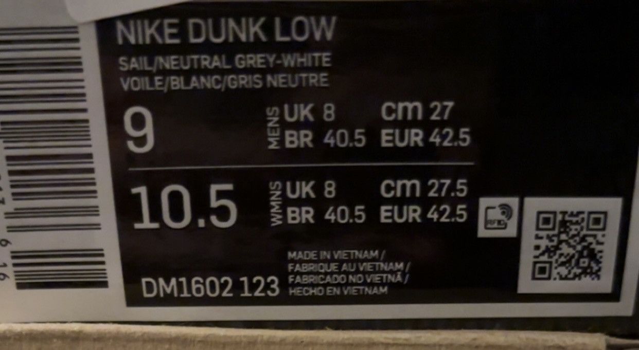 Nike × Off-White Off-White Nike Dunk Low Lot 49/50 Size US 9 / EU 42 - 7 Thumbnail