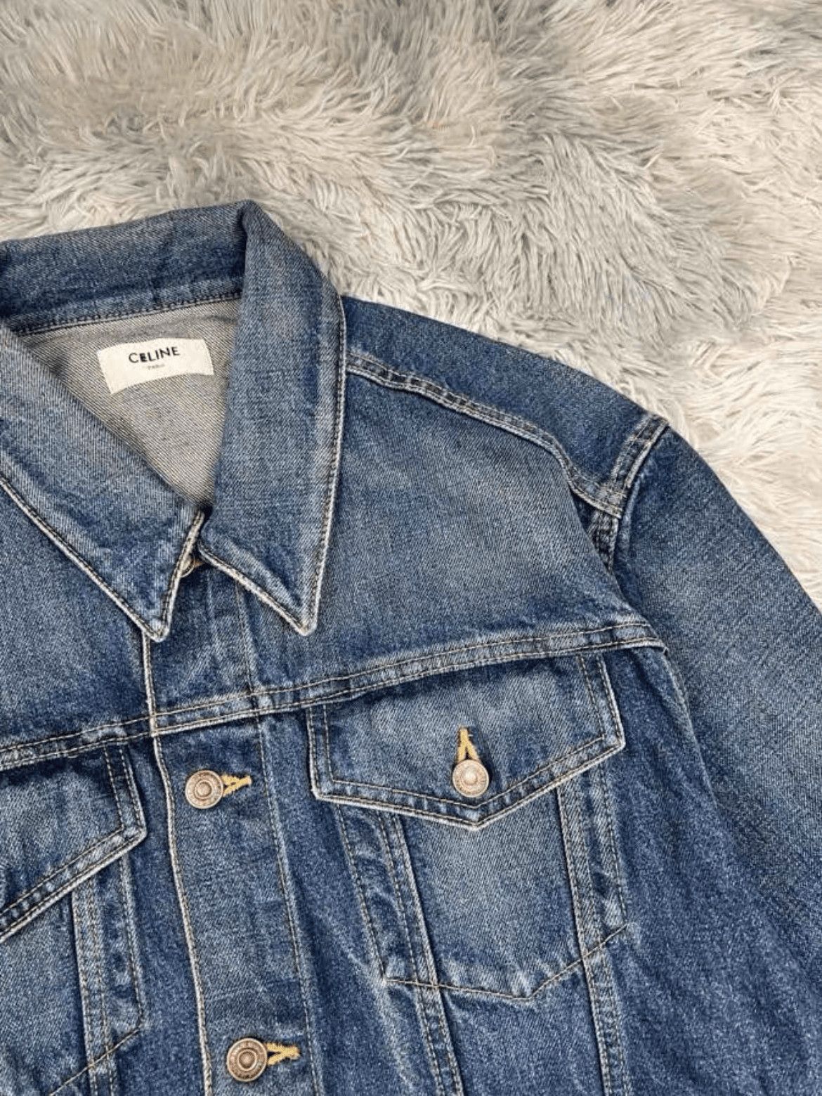 Celine Celine Celine 22AW Cry Boy Hood Denim Jacket-2506 Size US M / EU 48-50 / 2 - 3 Thumbnail