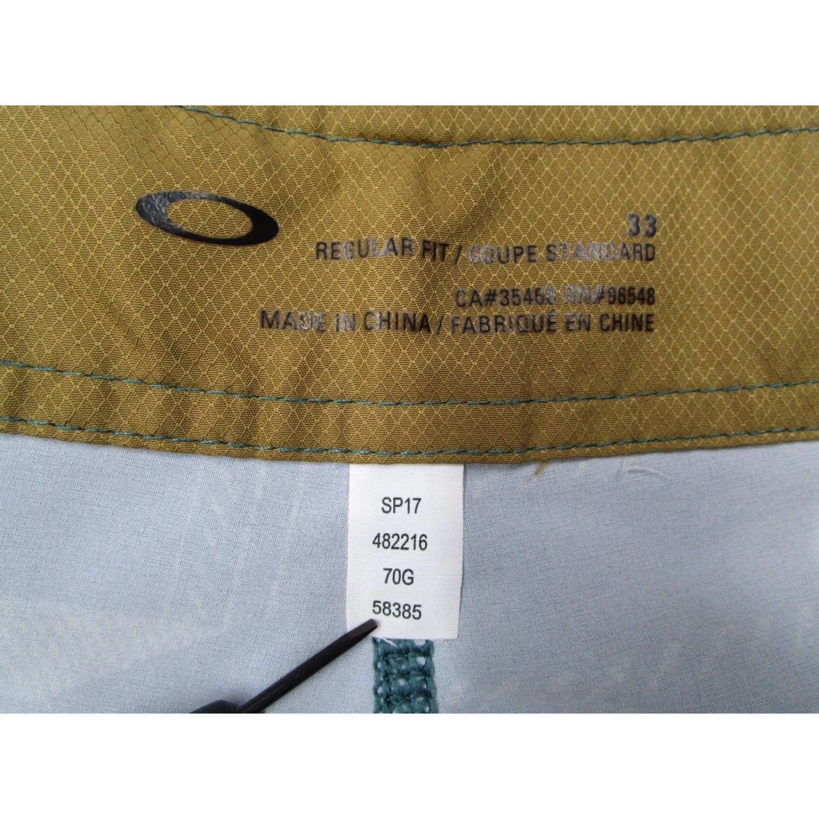 Oakley Oakley Board Shorts Mens 33 Green Regular Fit Surf Swim Beach Travel Resort Size US 33 - 2 Thumbnail