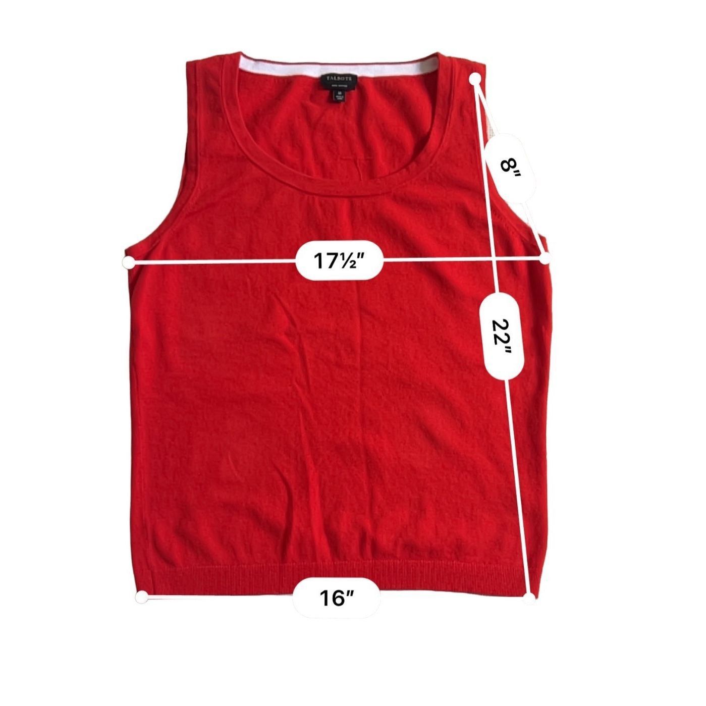Robert Talbott Talbots Red Sweater Vest size M Size M / US 6-8 / IT 42-44 - 3 Thumbnail