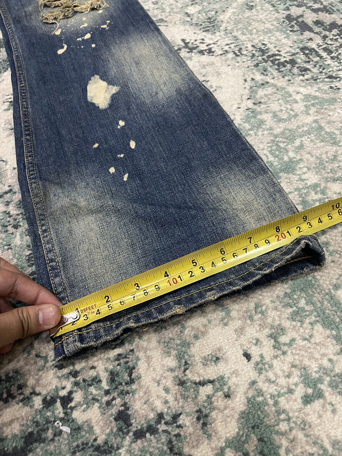 Other Of The Neige Style Distressed Flare Denim Jeans Size US 32 / EU 48 - 20 Thumbnail