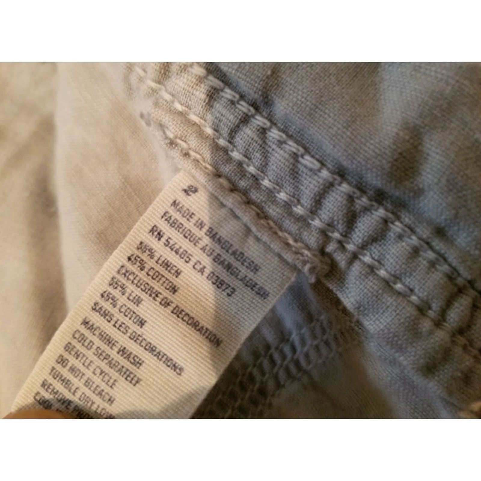 American Eagle Outfitters VINTAGE Womens American Eagle Outfitters Linen Shorts 2 Khaki Chino Beige 2 Womens Seasoned? Size 26" / US 2 / IT 38 - 4 Thumbnail