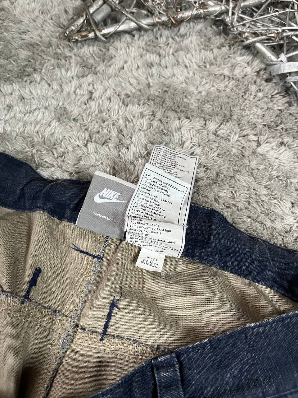 Nike × Vintage 00s Shorts Nike Streetwear Vintage Rare Cargo Logo Swoosh Size US 32 / EU 48 - 14 Thumbnail