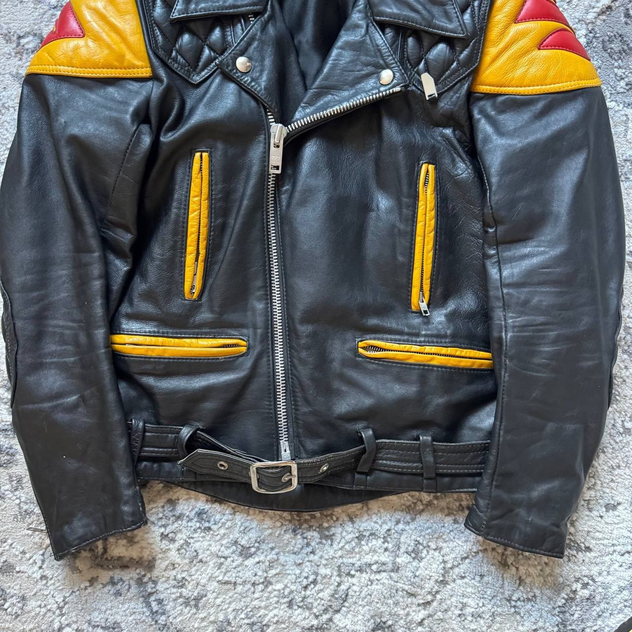 Vintage Vintage Rare Suzuki Leather Racing Retro Heavy Jacket Size US S / EU 44-46 / 1 - 11 Thumbnail