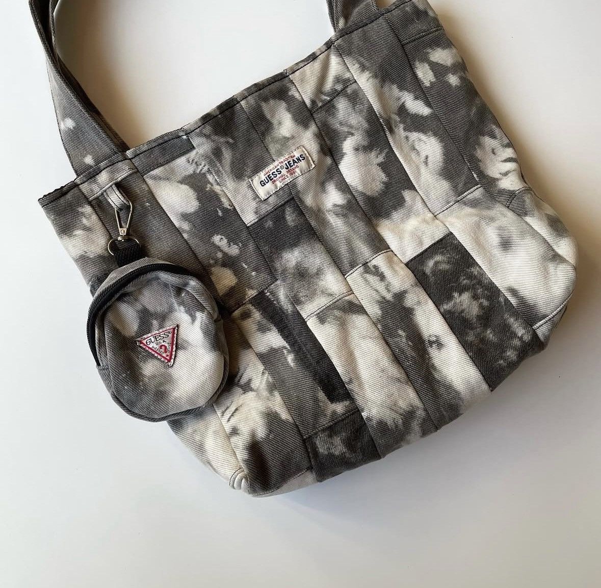 Guess Guess U.S.A 1 OF 1 Denim Tote Bags Size ONE SIZE - 2 Thumbnail