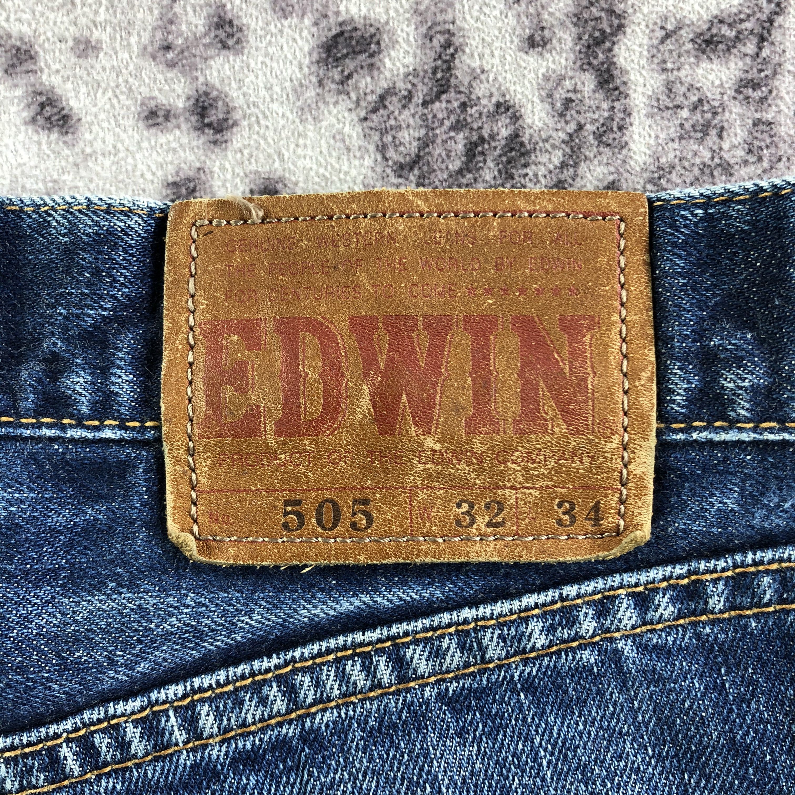 Edwin Vintage Blue Wash Edwin 505 Selvedge Jeans-JM3662 Size US 32 / EU 48 - 6 Thumbnail