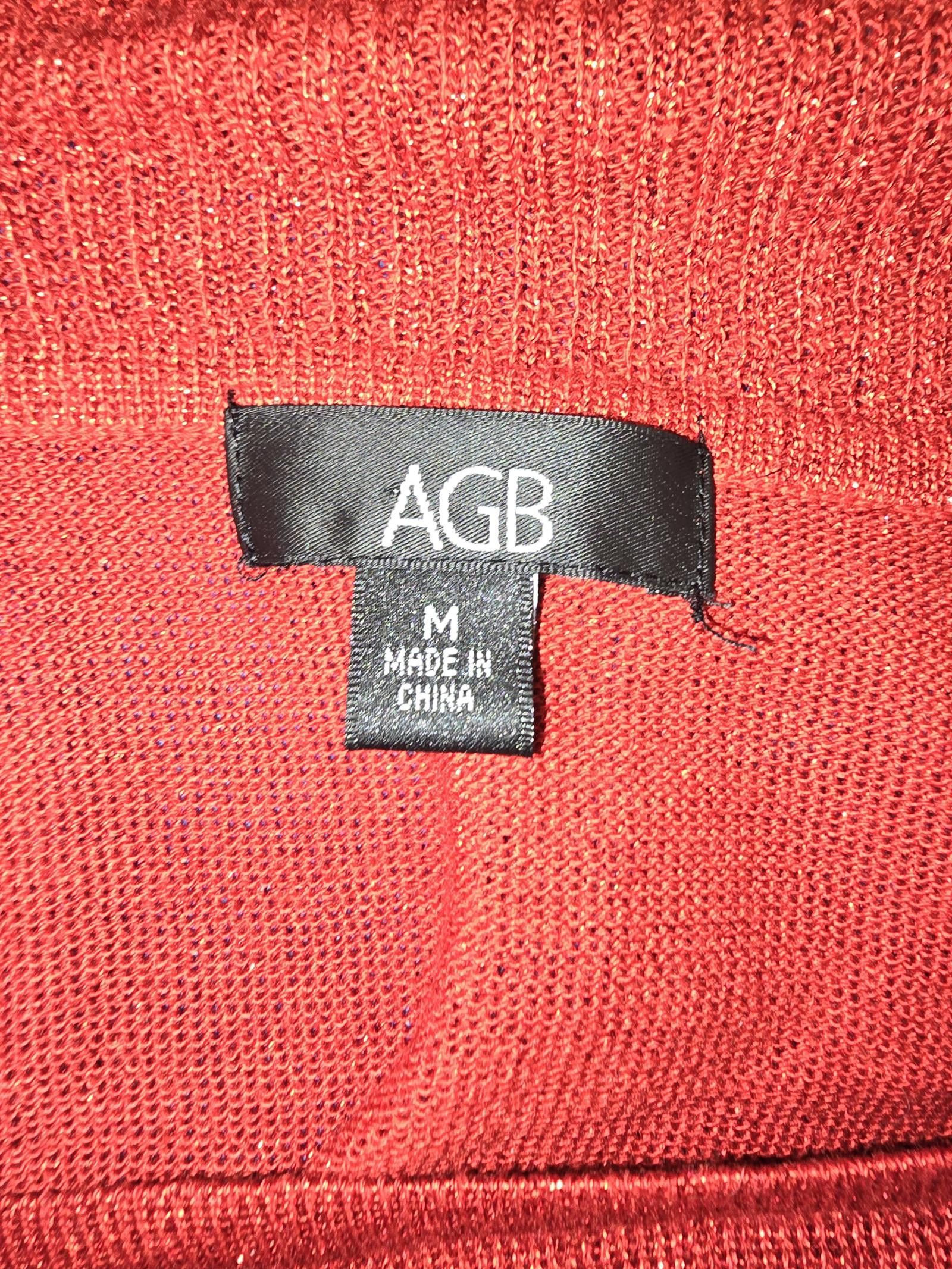 Designer Stylish Red Sweater with Cowl Neck Size M / US 6-8 / IT 42-44 - 2 Thumbnail
