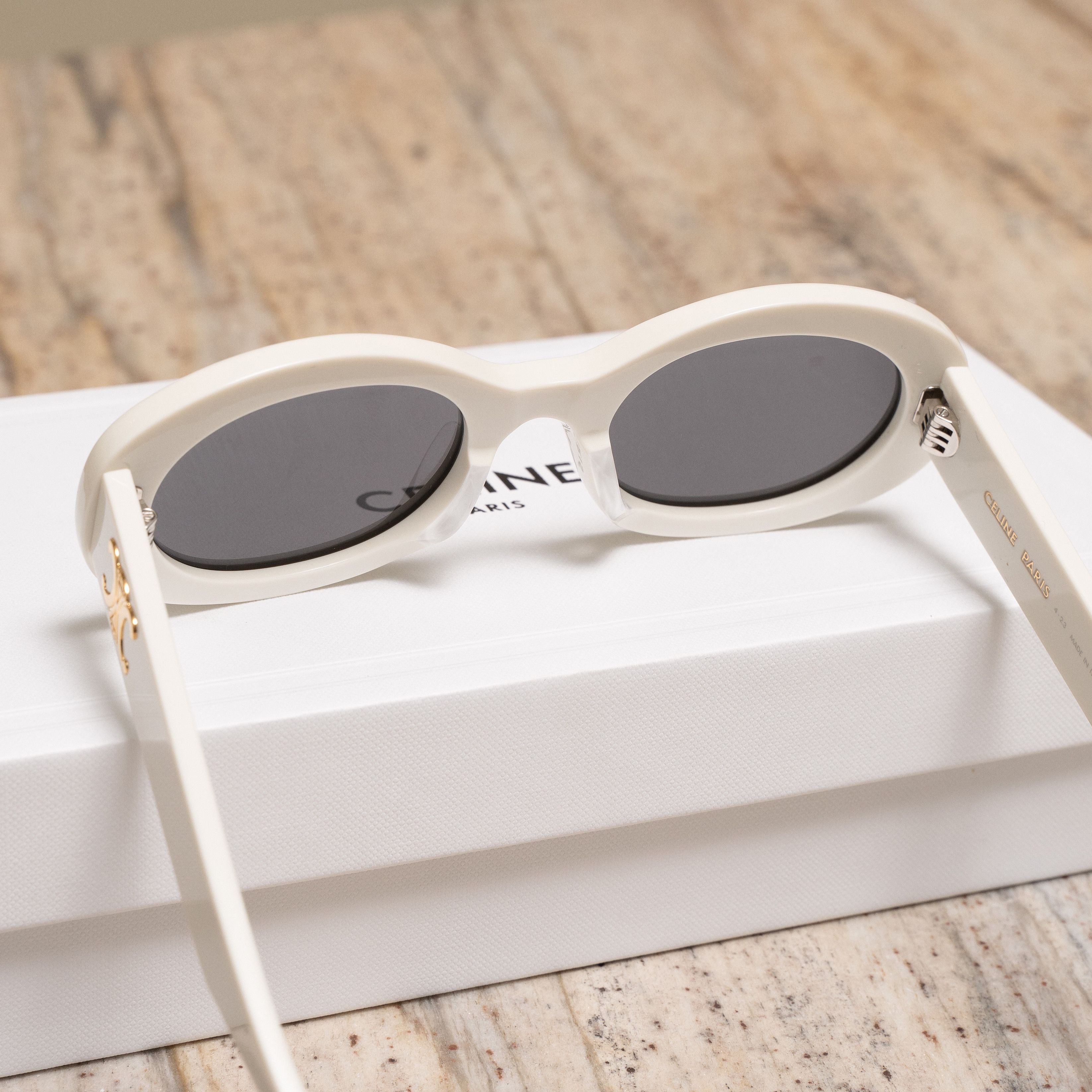 Celine CELINE Oval Sunglasses WHITE Size ONE SIZE - 2 Thumbnail