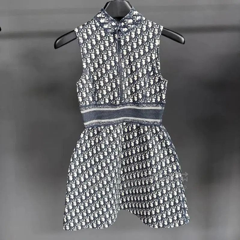 Dior Dior Deep Gray Cotton Dress for Women . Size XXS / US 00 / IT 34 - 1 Thumbnail