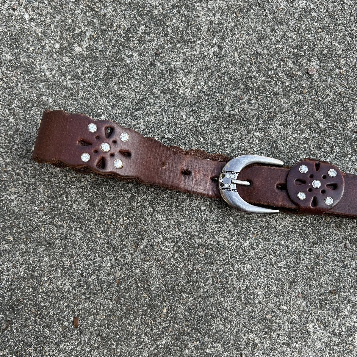 Vintage Vintage studded leather belt (Kapital Style) Size ONE SIZE - 3 Thumbnail