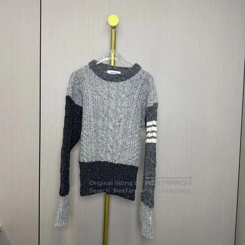 Thom Browne Gray Wool Women's Pullover Sweater .