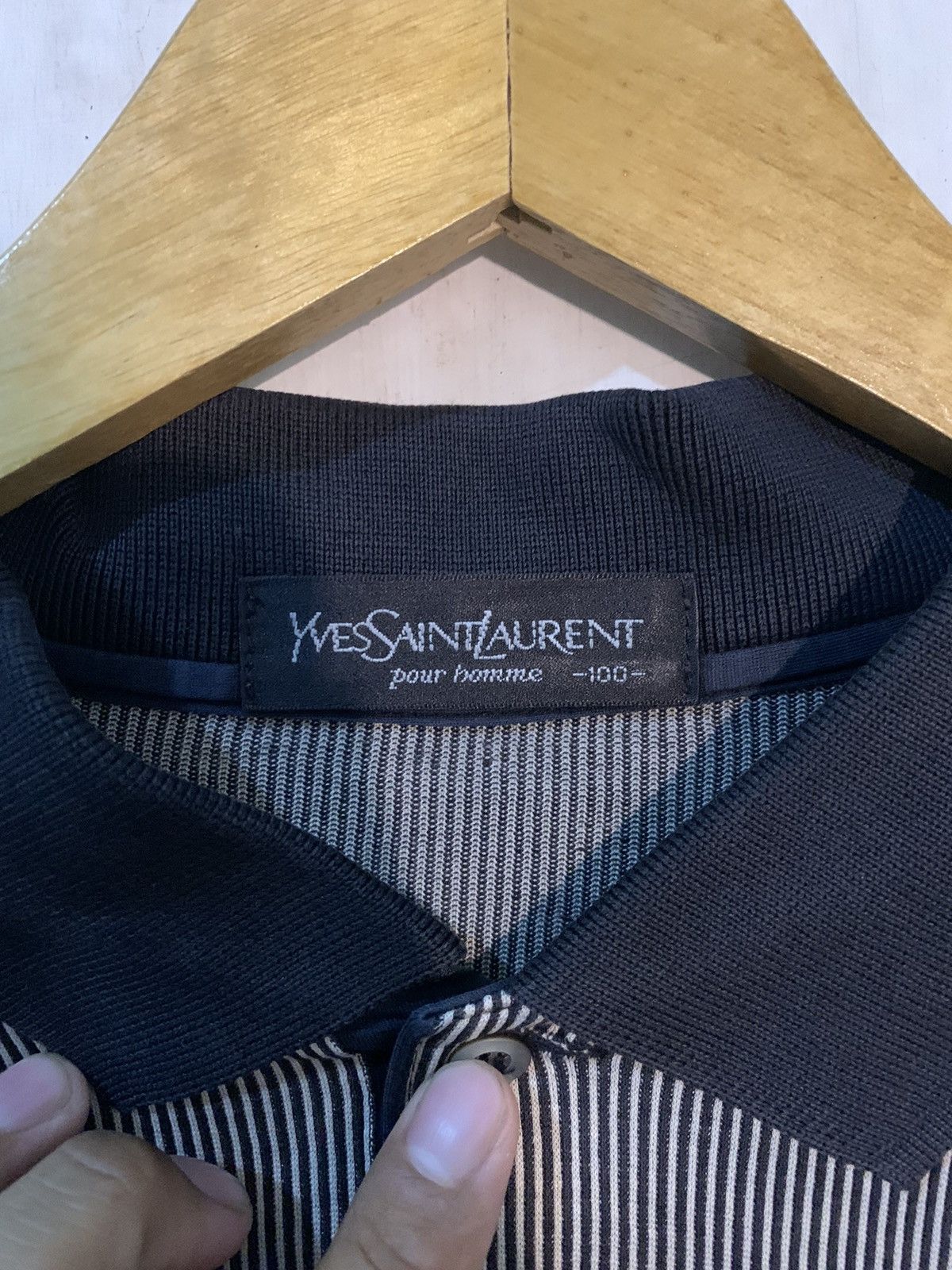Yves Saint Laurent Vintage Yves Saint Laurent striped pocket Size US L / EU 52-54 / 3 - 4 Thumbnail