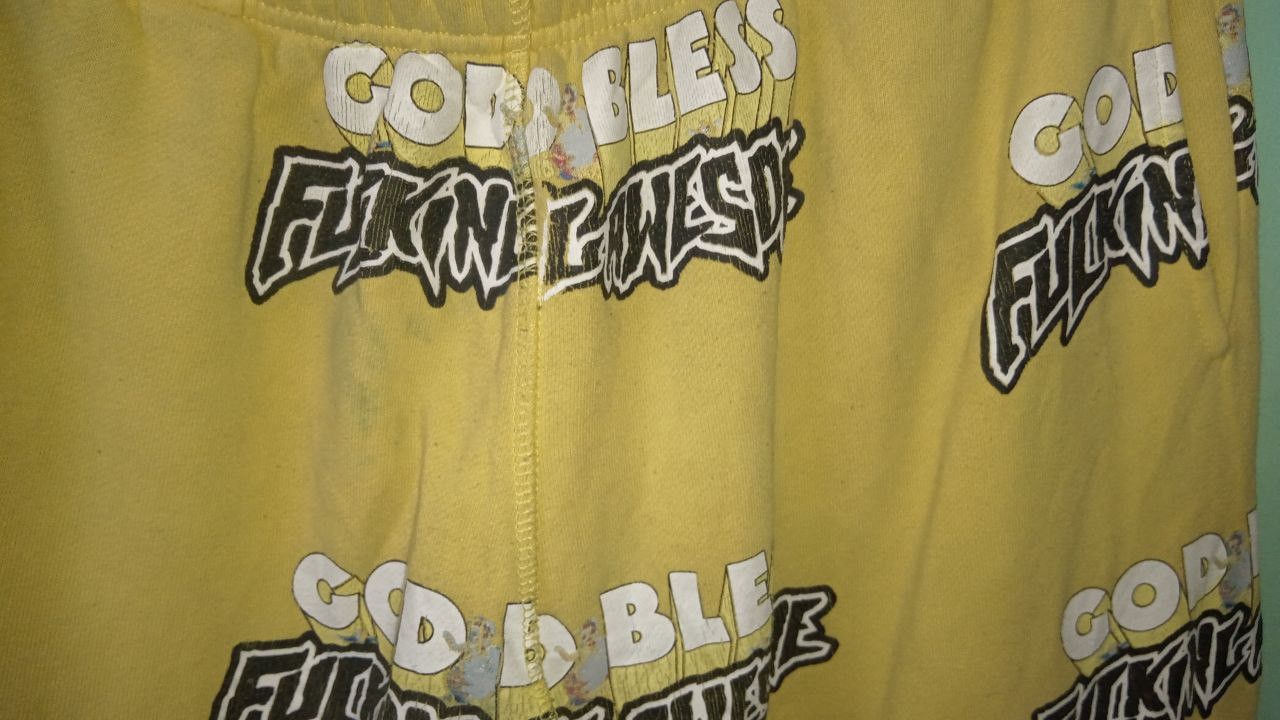 Fucking Awesome Fucking Awesome God Bless Sweatpants L Size US 36 / EU 52 - 2 Thumbnail