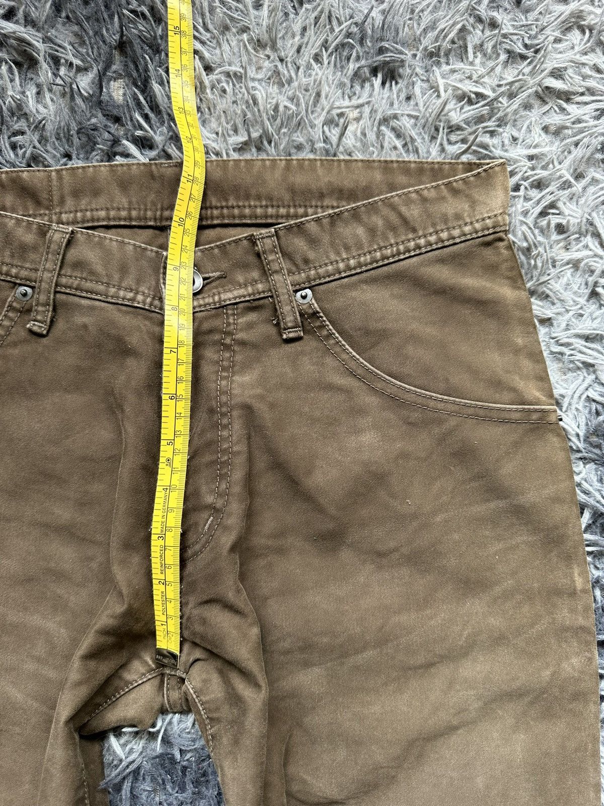 Tete Homme 00's Tete Homme moleskin mudwash khakis flared pant Size US 31 - 16 Thumbnail