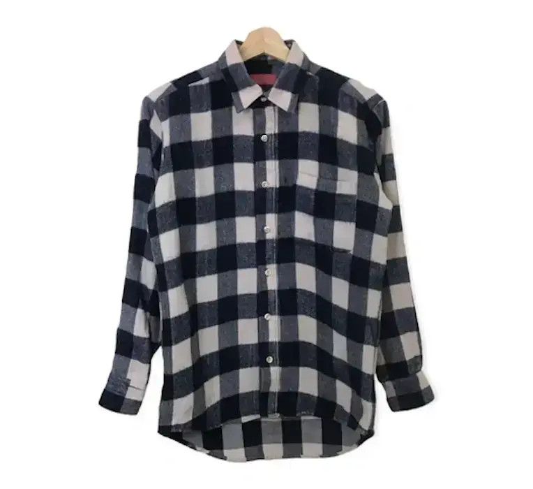 Japanese Brand Plaid Tartan Flannel Shirt