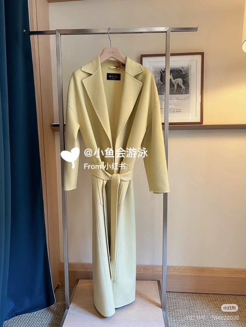 Loro Piana LORO PIANA Chicken yellow 100% cashmere coat Size XXS / US 00 / IT 34 - 9 Thumbnail