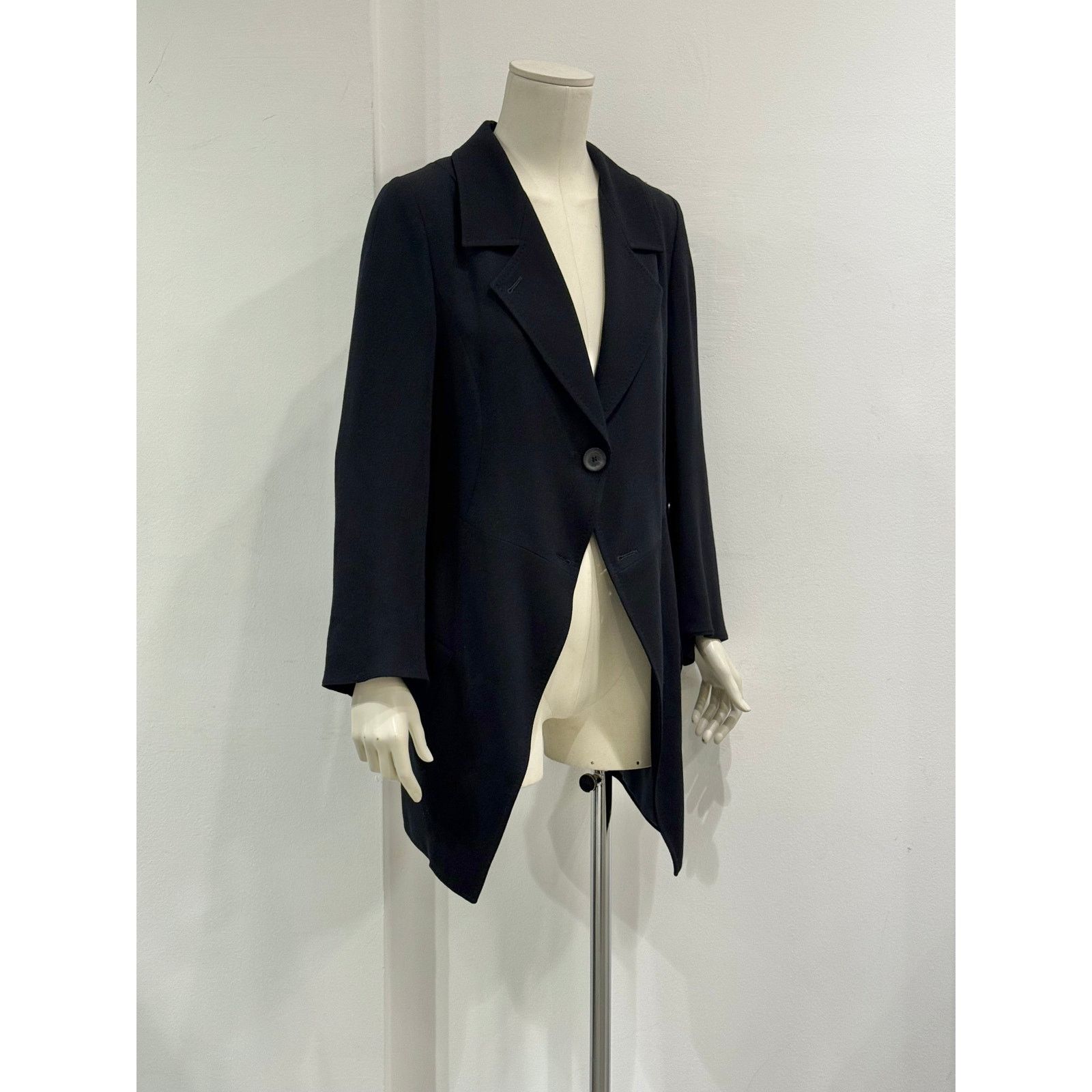 Ann Demeulemeester 2000s Ann Demeulemeester fishtail wool coat Size S / US 4 / IT 40 - 2 Thumbnail