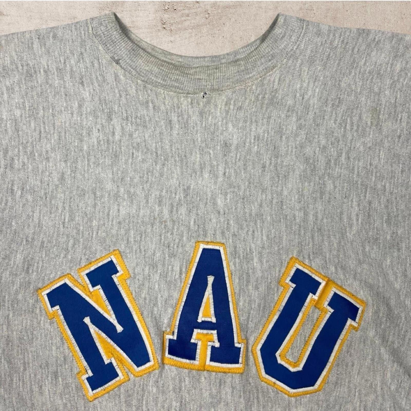 Designer VTG 80S PRO WEAVE NAU UNIVERSITY COLLEGE SWEATSHIRT GRAY M Size US M / EU 48-50 / 2 - 3 Thumbnail