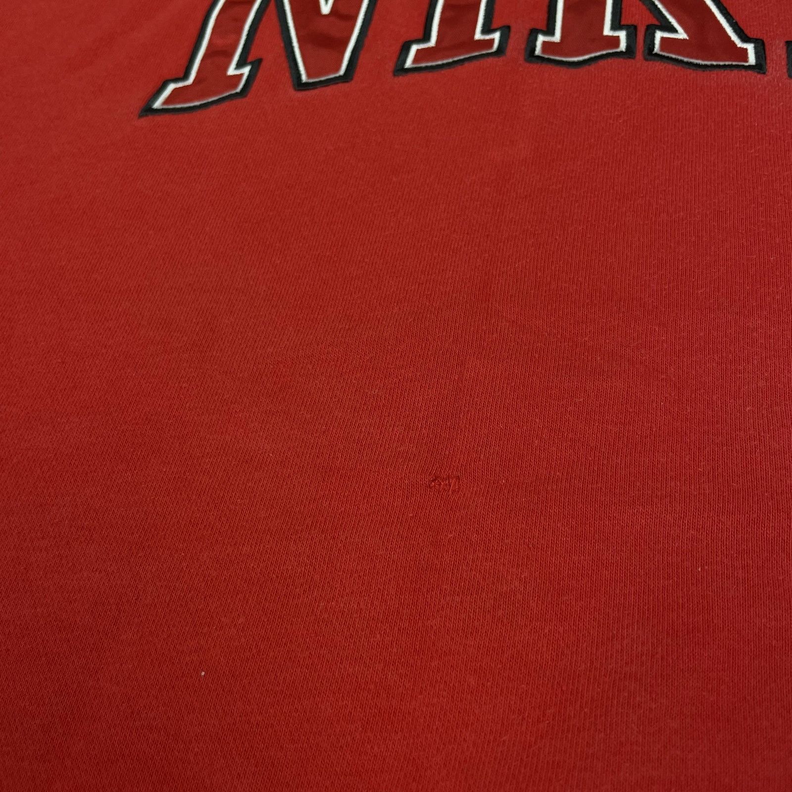 Nike × Vintage Nike Sportswear Mens Red Crew Neck Spellout Sweatshirt Large Size US L / EU 52-54 / 3 - 8 Thumbnail