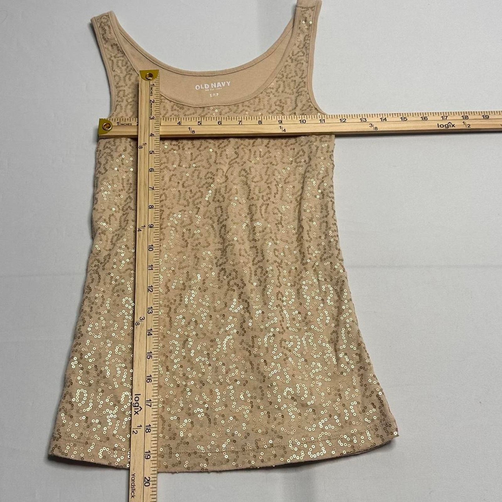Old Navy Vintage Old Navy glitter cami in a light beige Size Small Size S / US 4 / IT 40 - 4 Thumbnail