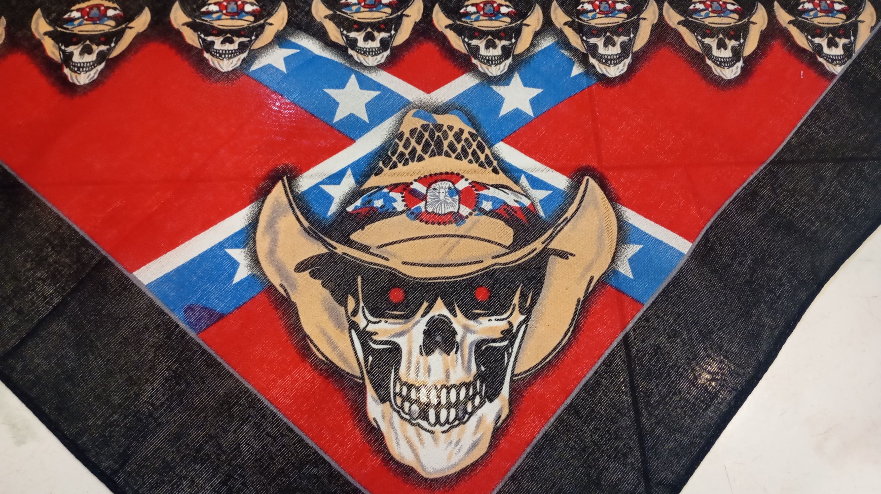 Band Tees Skulls Bandana Handkerchief Rock Band Streetwear Size ONE SIZE - 3 Thumbnail