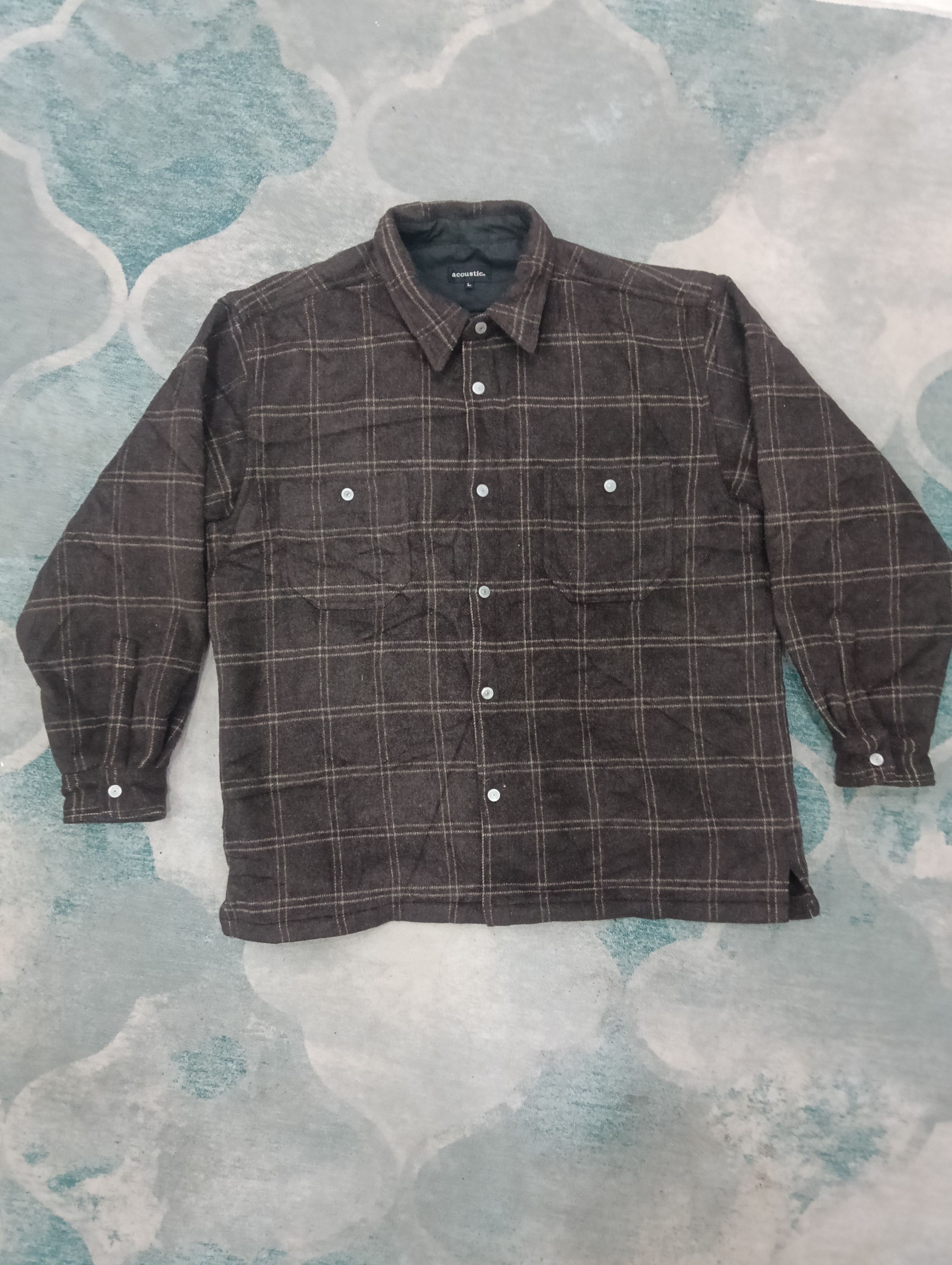 Beauty Beast × Hysteric Glamour × Japanese Brand Vintage Acoustic Long Sleeve Checkered Style Size US L / EU 52-54 / 3 - 1 Thumbnail