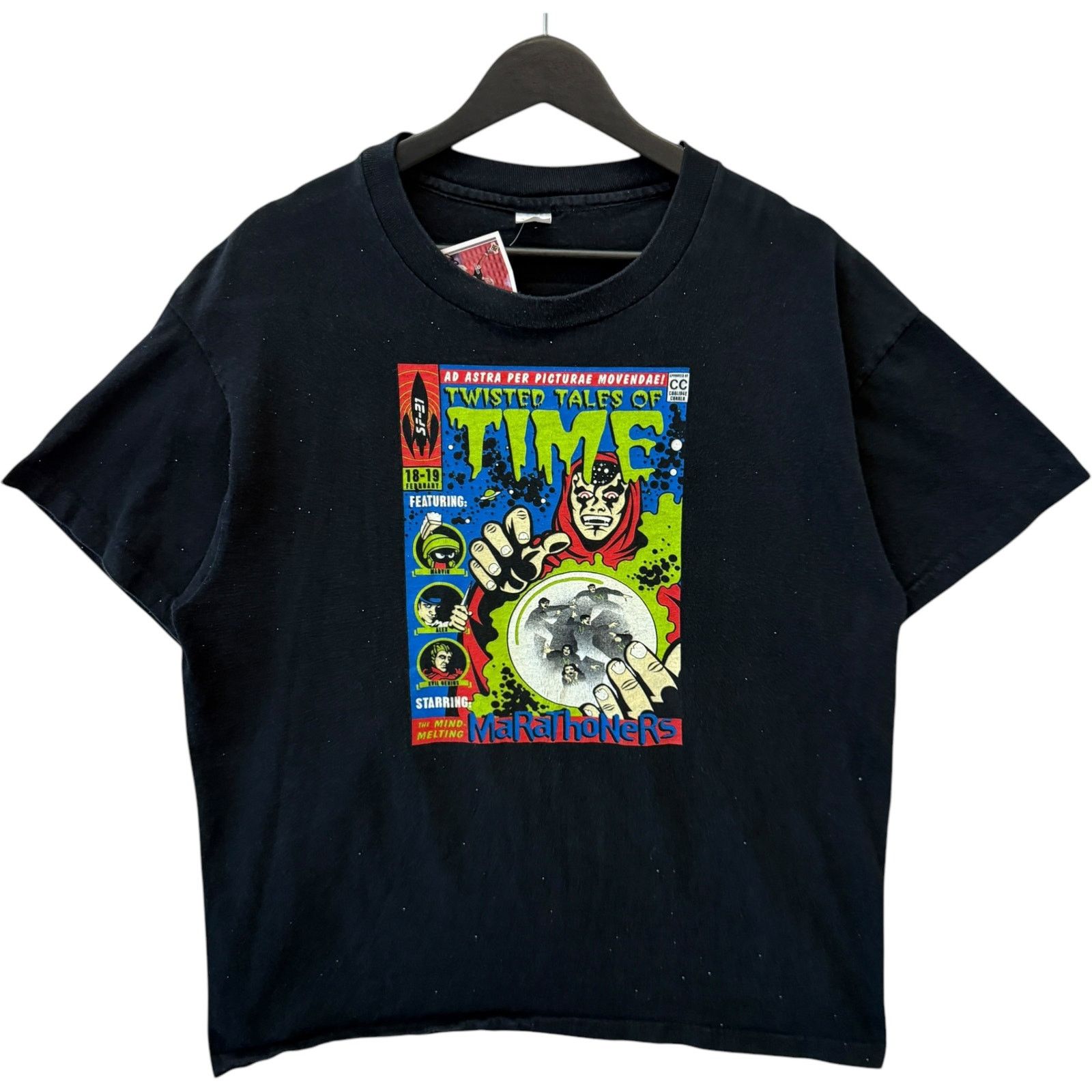 Vintage Vintage Twisted Tales of Time Marathoners Tee Mens Black XL Size US XL / EU 56 / 4 - 1 Thumbnail