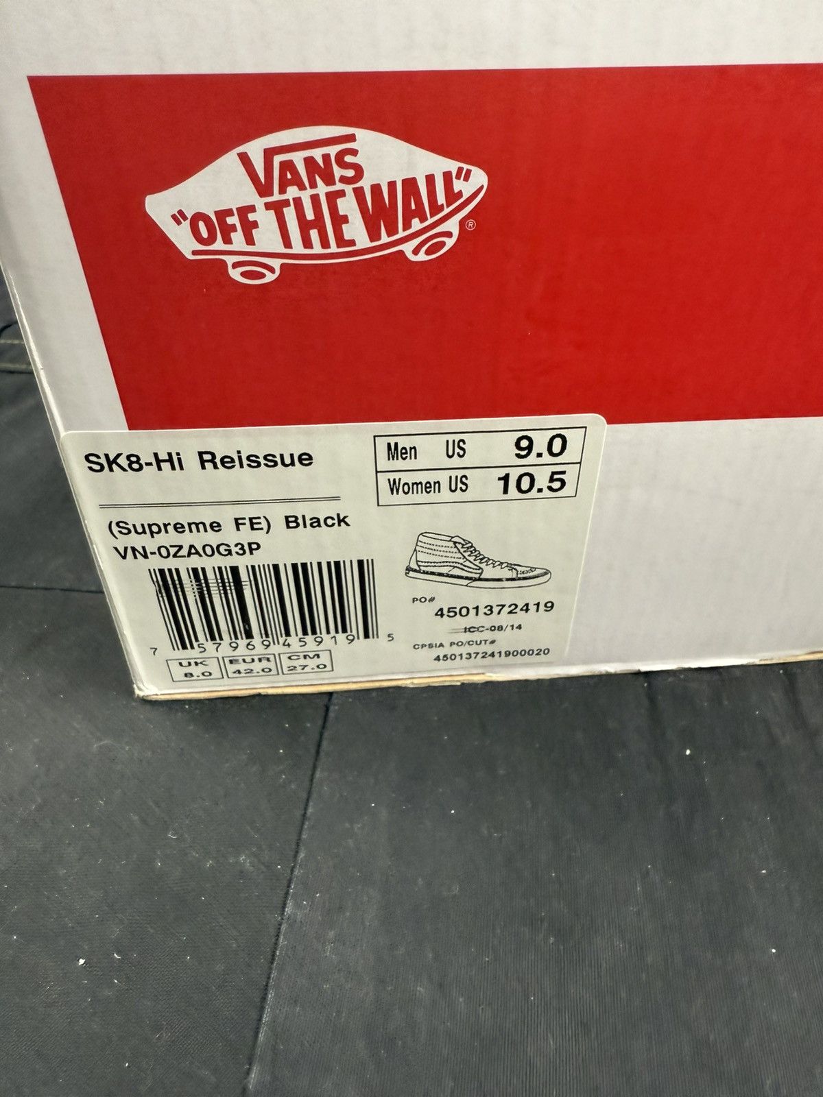 Supreme × Vans Fuck em Sk8-Hi Reissue Size US 9 / EU 42 - 7 Thumbnail