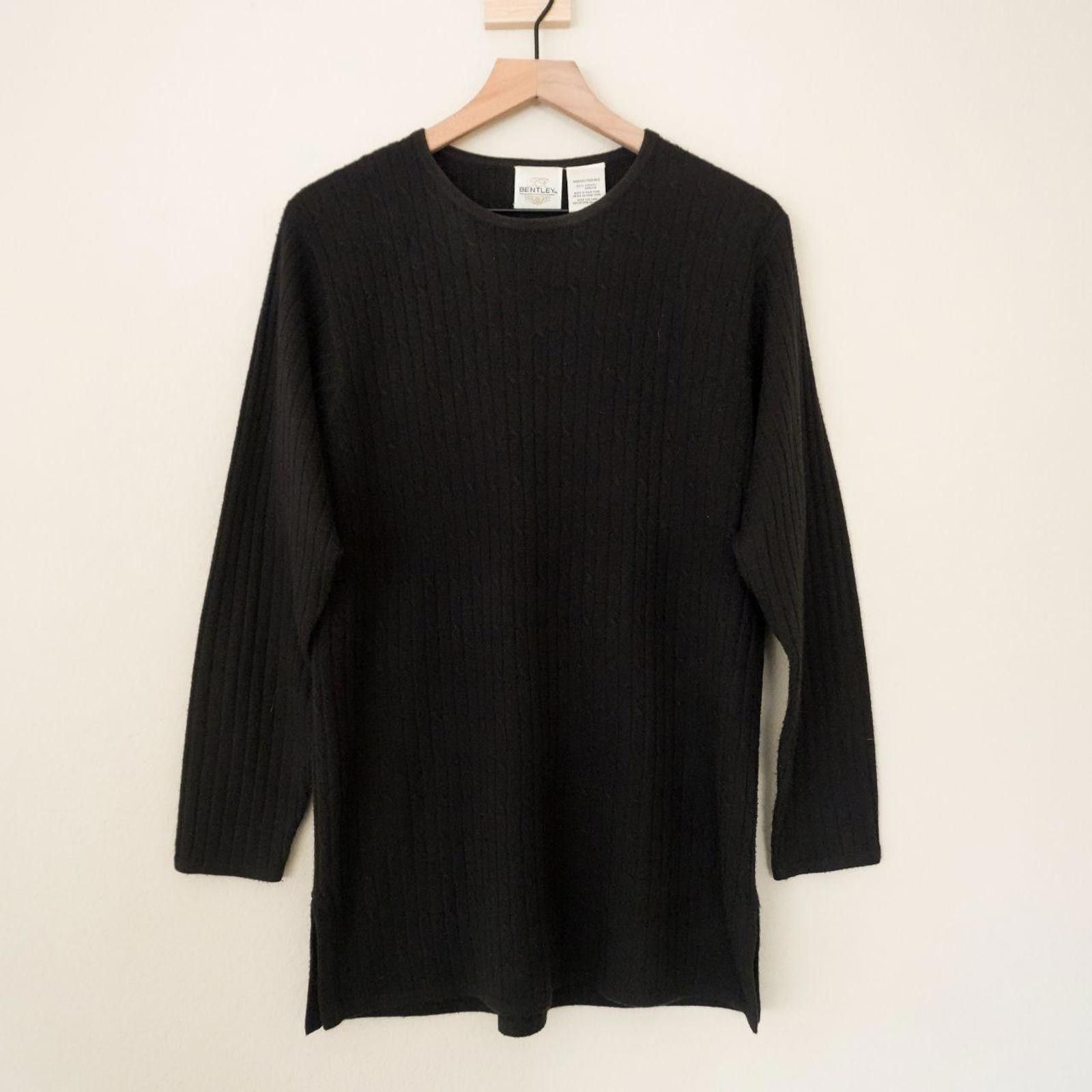 Other TR Bentley Sweater Women's M Black Knit Long Sleeve Acrylic Size M / US 6-8 / IT 42-44 - 1 Thumbnail