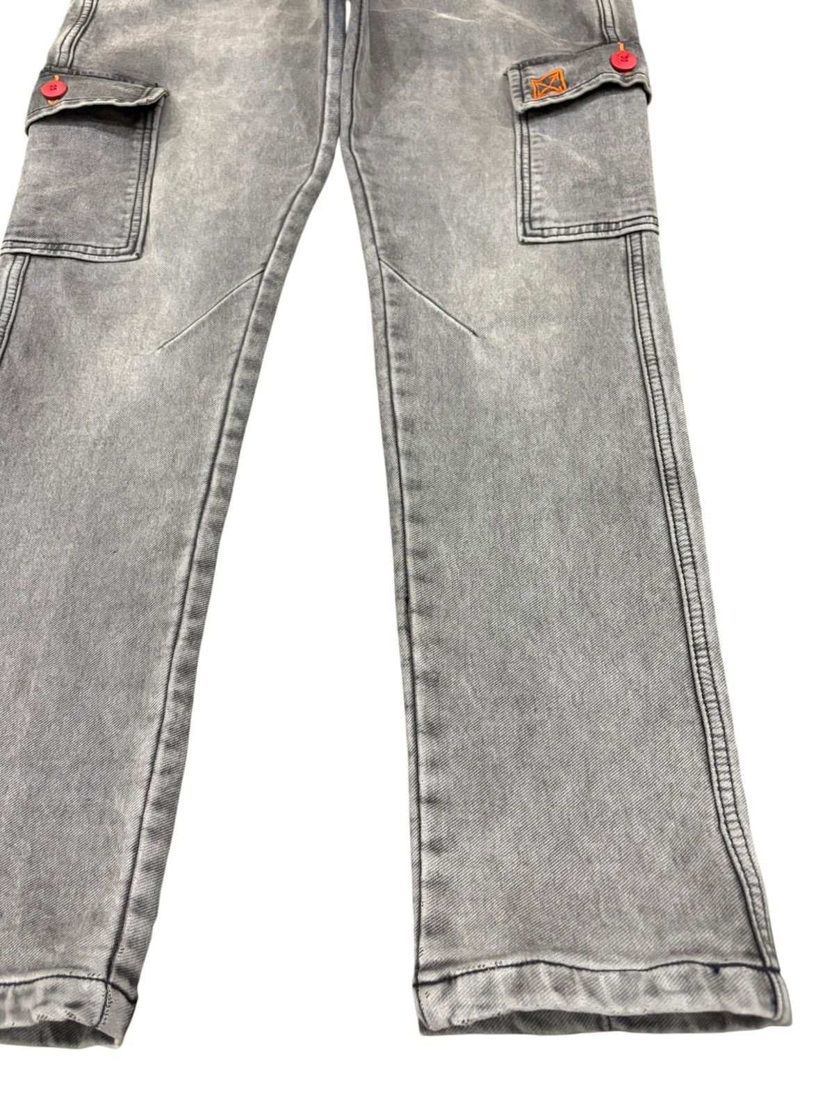 Superdry Vintage Superdry Charcoal Wash Cargo Jeans Size US 33 - 7 Thumbnail