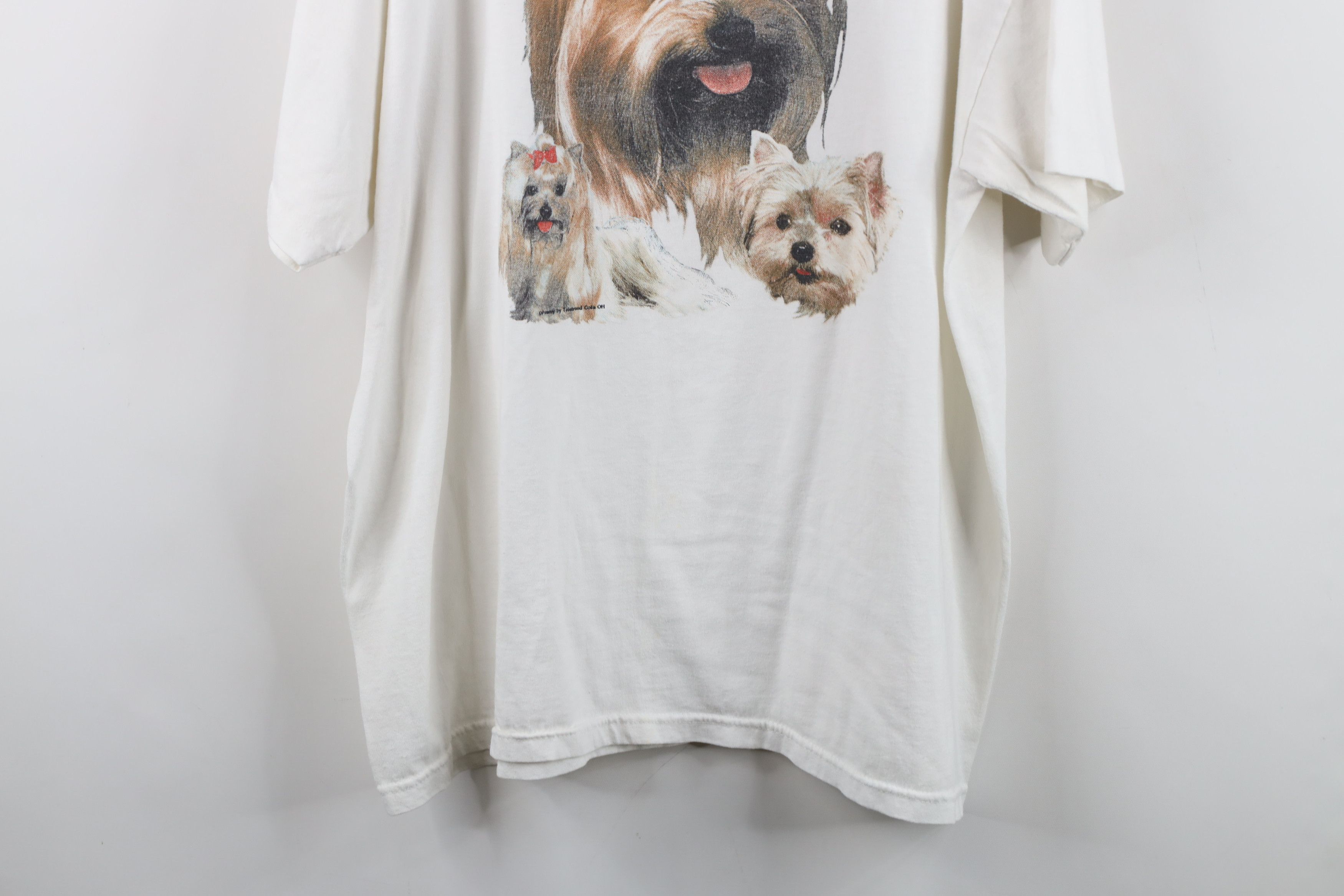 Vintage Vintage 90s Streetwear Yorkshire Terrier Yorkie Dog T-Shirt Size XL / US 12-14 / IT 48-50 - 15 Thumbnail