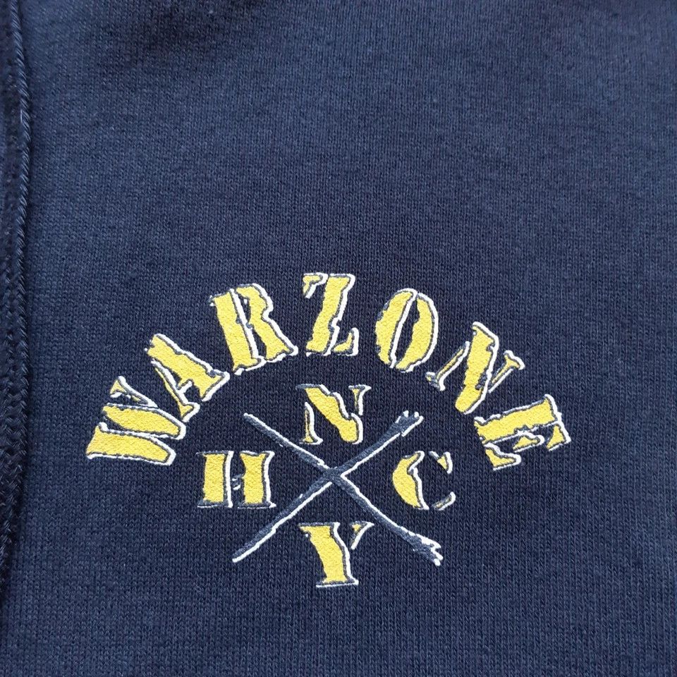 Vintage 90s WARZONE NYHC Hoodie Hardcore Sick Of It All
