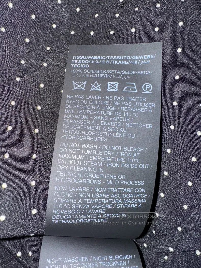 Saint Laurent Paris Saint Laurent Paris size 37 Silk Polka Dot Shirt Size US S / EU 44-46 / 1 - 4 Thumbnail