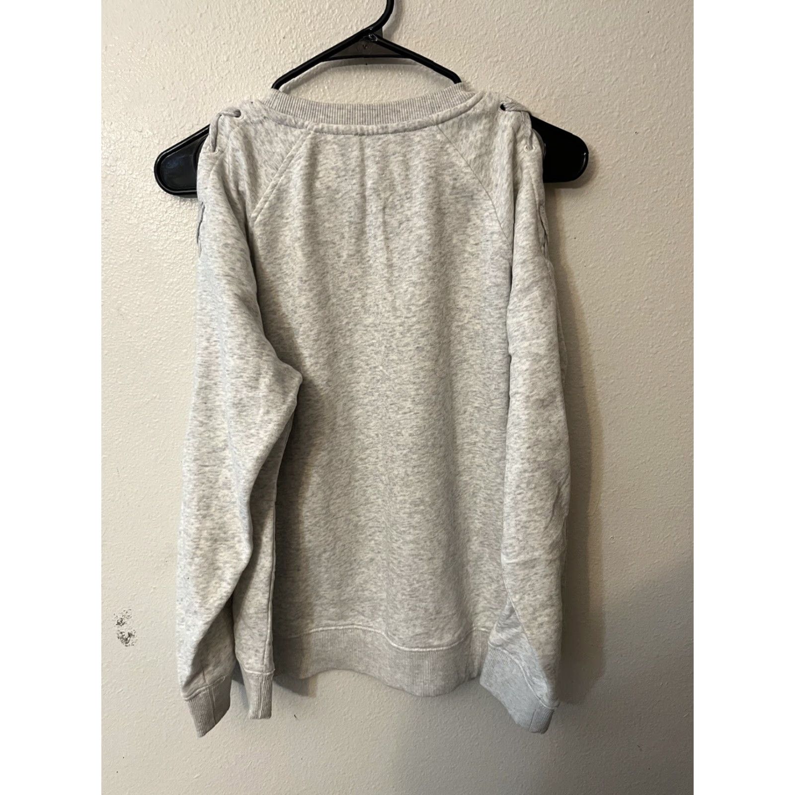 Tommy Hilfiger Tommy Hilfiger Spellout Laced Up Long Sleeves Gray Sweatshirt Women Size Medium Size M / US 6-8 / IT 42-44 - 2 Thumbnail