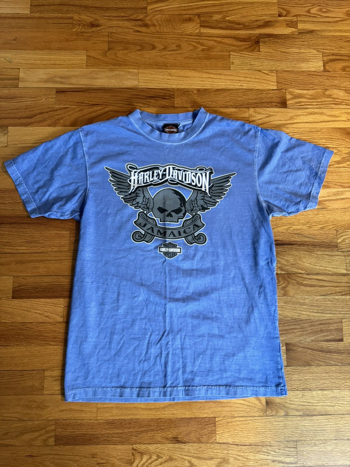 Harley Davidson Modern Light Blue Harley Davidson Jamaica Tee Size US XL / EU 56 / 4 - 1 Thumbnail