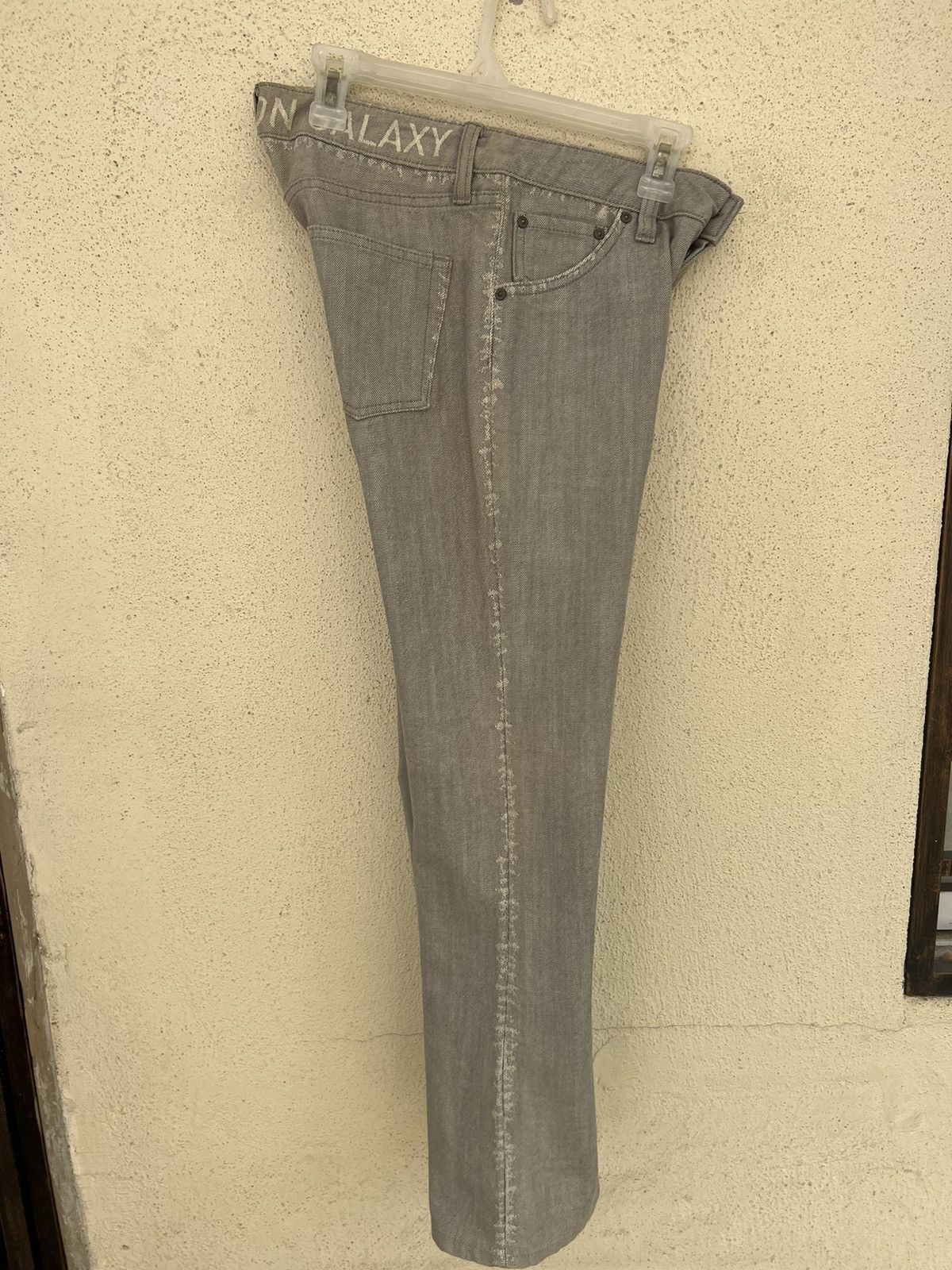 Issey Miyake Vintage Issey Miyake A-Poc Galaxy Grey Denim Flare Jeans Size US 28 / EU 44 - 23 Thumbnail