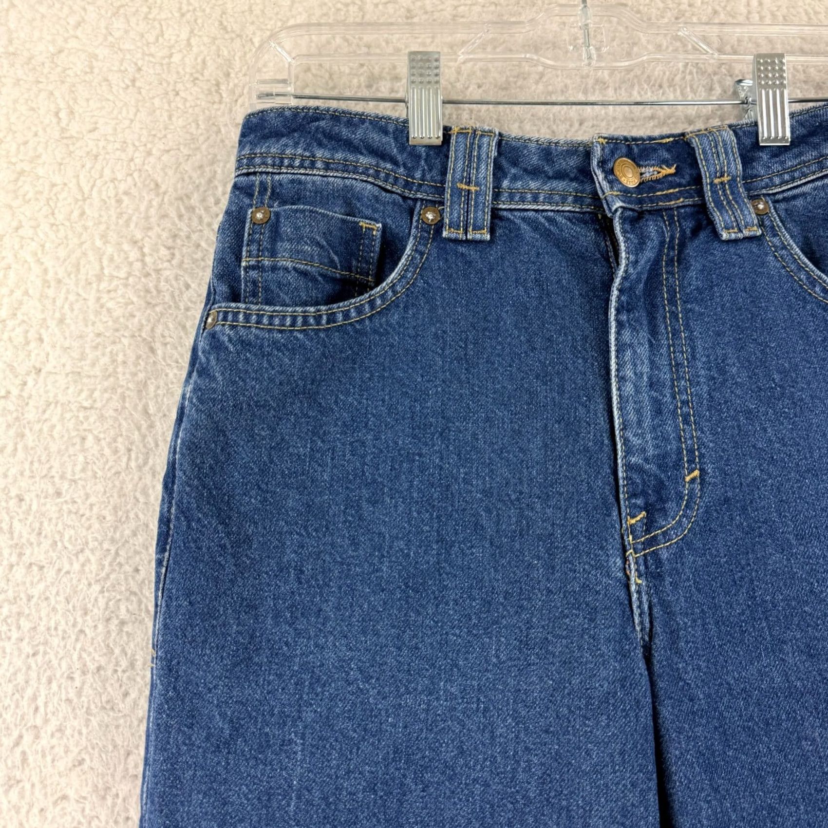 Free People Free People Ava Jeans Womens 27 Blue Denim Wide Flare Leg High Rise Boho Casual Jeans Size 27" / US 4 / IT 40 - 4 Thumbnail