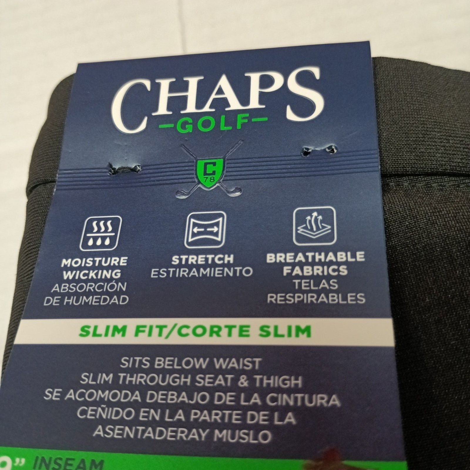 Chaps Chaps Golf Shorts Men's Size 46 Black Slim Fit 9" Inseam Size US 44 / EU 60 - 2 Thumbnail
