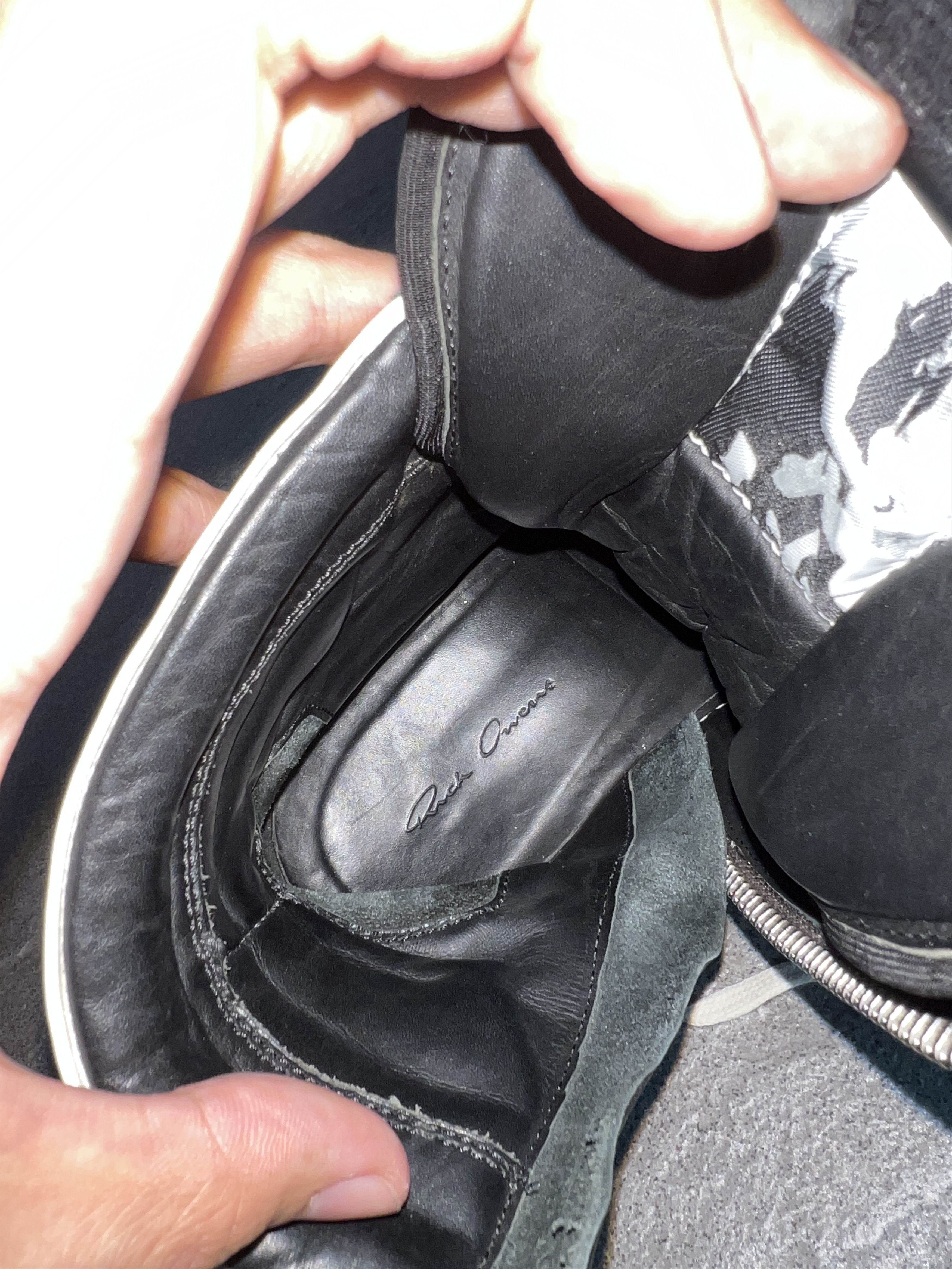 Rick Owens Rick Owens Geobasket Black Milk Leather EU40.5 Size US 7.5 / EU 40-41 - 11 Thumbnail