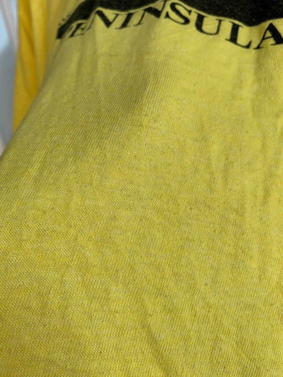Vintage Vintage 1987 Peninsula Metric Century TWC Yellow T-Shirt Size US M / EU 48-50 / 2 - 14 Thumbnail